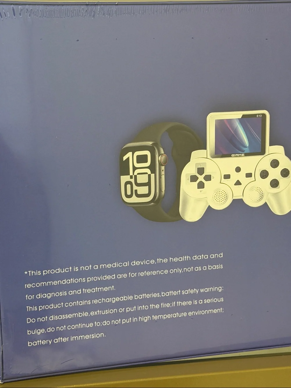 HOT-5 White Portable Game Controller with Watch